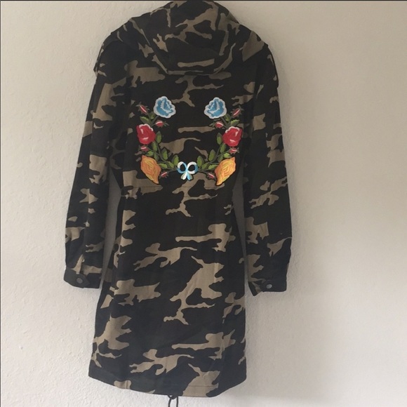 Endless Rose Jackets & Blazers - NWOT Camo print Trench